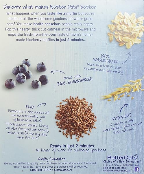 BETTER OATS OAT REVOLUTION STEEL CUT INSTANT OATMEAL WITH FLAX CUPS, APPLES & CINNAMON – 3.9 OUNCE (PACK OF 2)