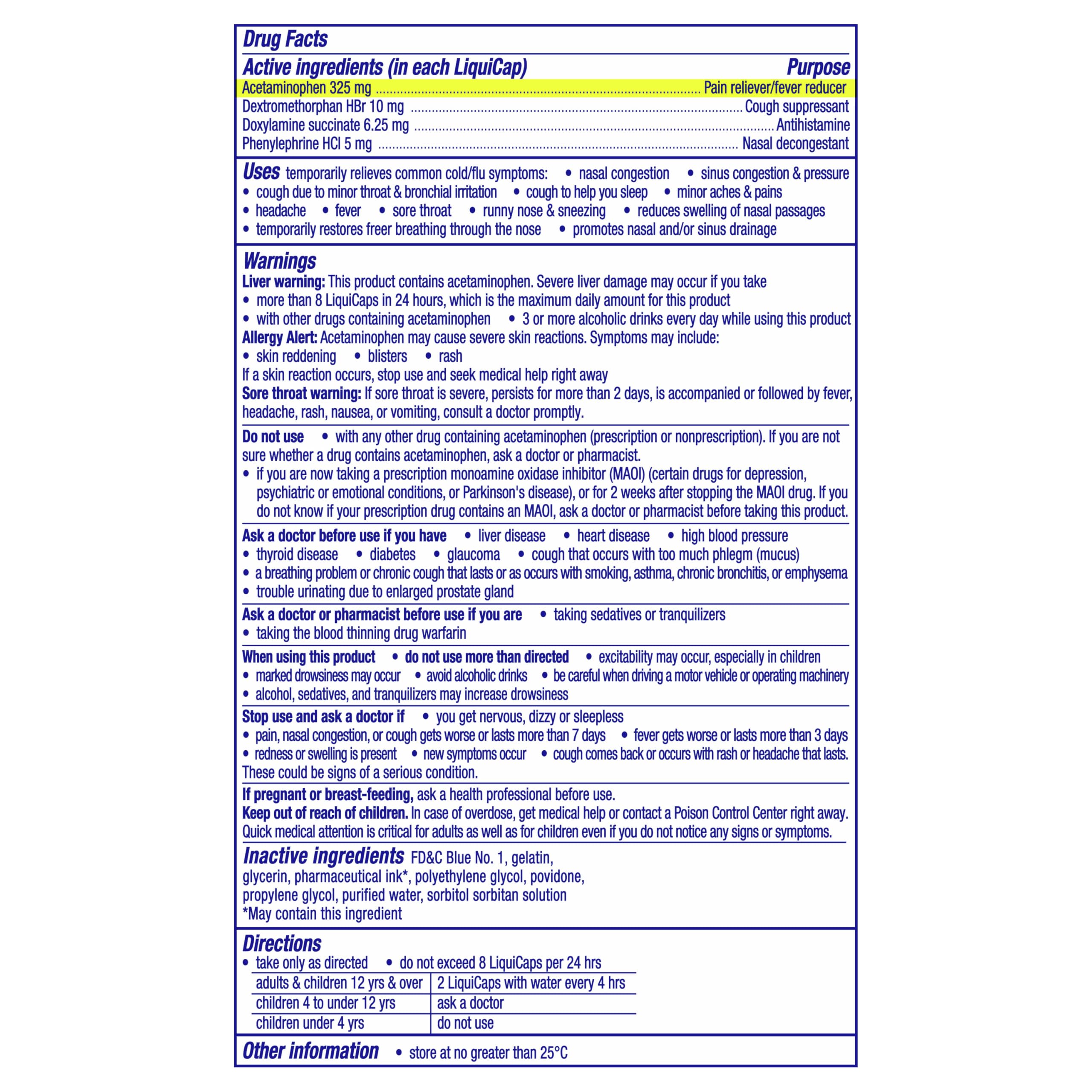 Vicks NyQuil Severe Cold, Flu, & Congestion Medicine, 24 Liquicaps, Maximum Strength, 24Count