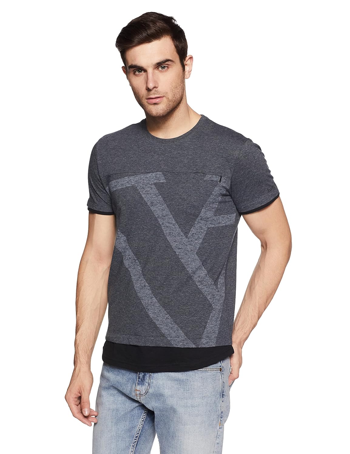 Van Heusen Athleisure Men's Printed Regular fit T-Shirt