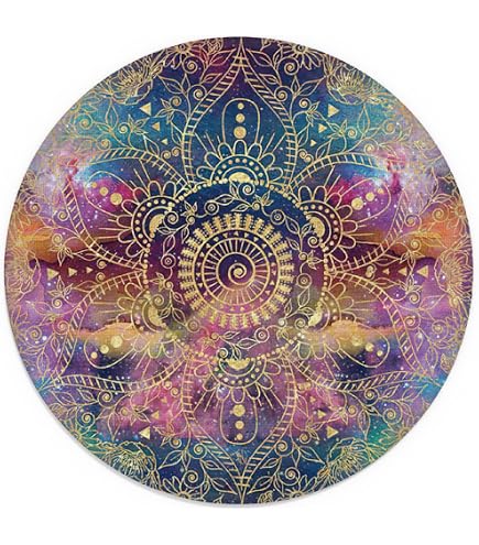 Trippy Yoga Mauspad – Mandala-Design, Rutschfest & Waschbar