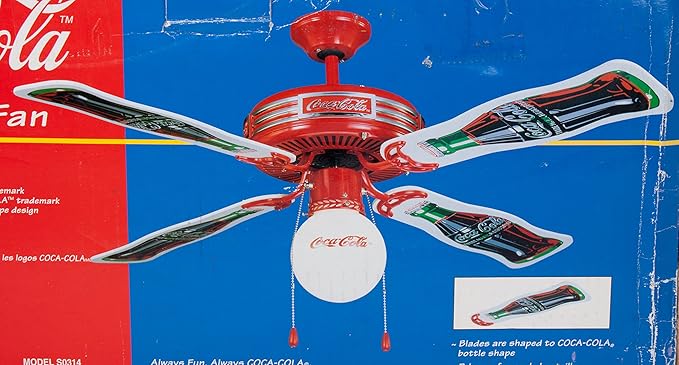 Amazon Com 1998 Coca Cola Ventilador De Techo 44 Blade Span