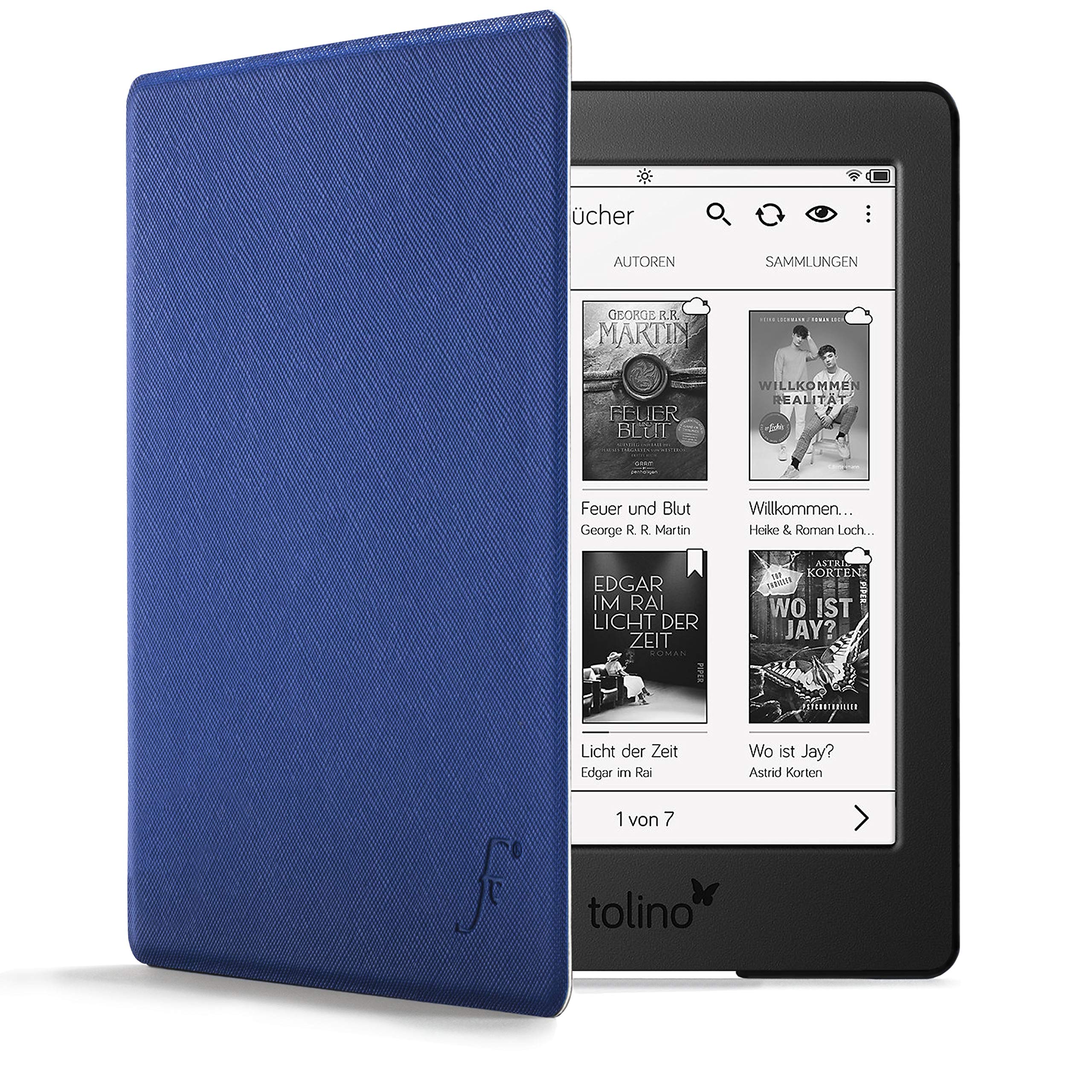 FOREFRONT CASES Cover for Tolino Page 2 - Lightweight Tolino Page 2 Case - Royal Blue - Thin, Protective Tolino Page 2 Cover with Auto Sleep Wake, Shell Design