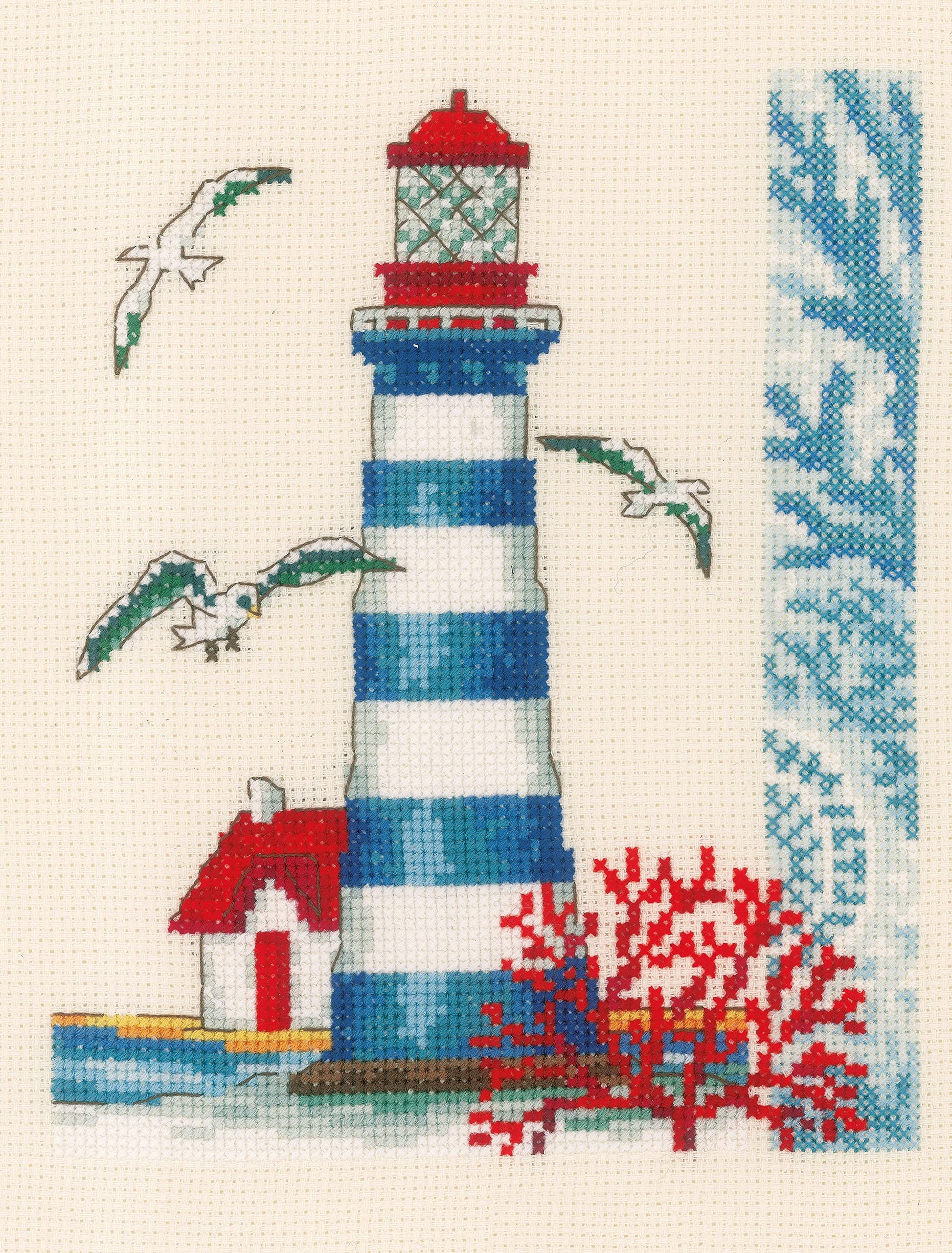 Vervaco Cross Stitch kit, Cotton, Multicoloured, 18x21cm