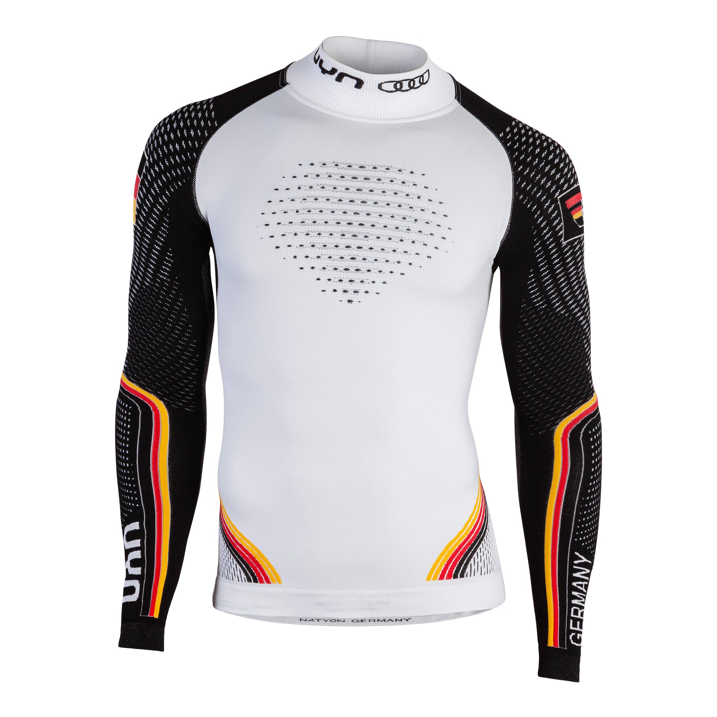 UYN Natyon Baselayer Shirt Turtle Neck Thermal Compression Shirt - Germany, X-Small