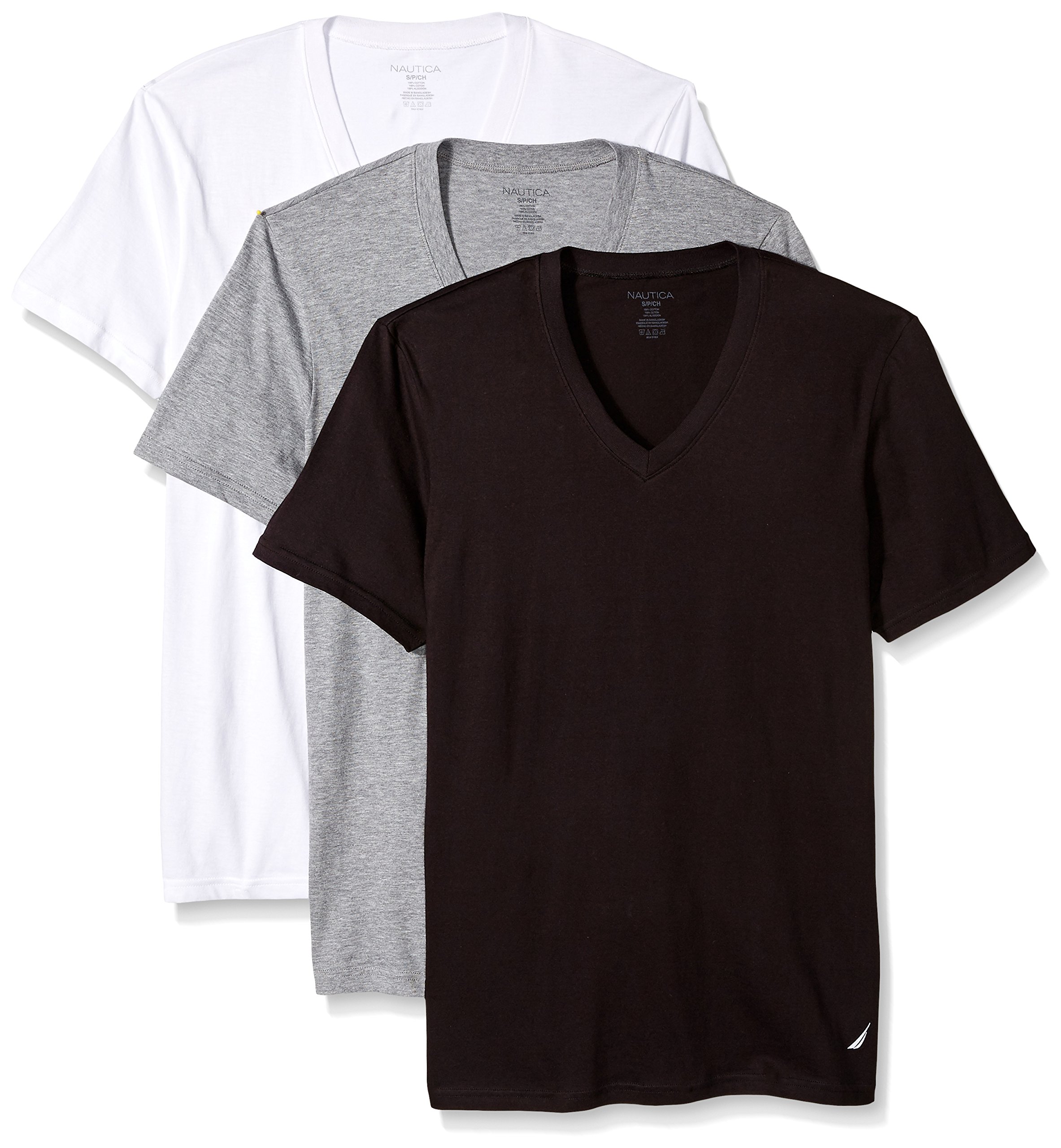 nautica black t shirts 3 pack