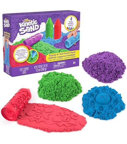 Amazon.com: Kinetic Sand 8oz Neon Box (Variety of Colours - Style