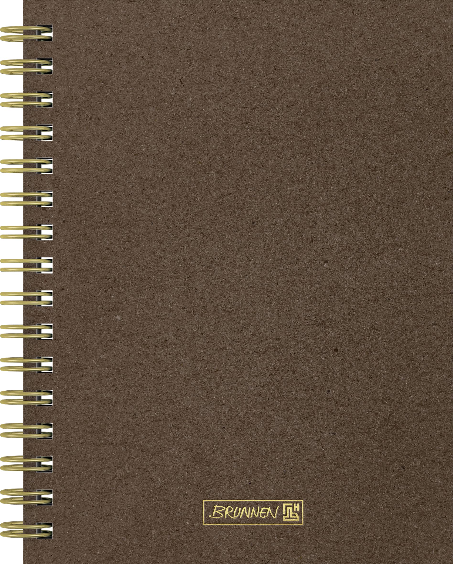 Brunnen Natural Wire Notebook A5 Dotted Notepad Note Pad