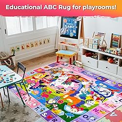 QUOKKA Small Classroom Girl Rug for Kids - 60x41