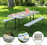 Lifetime 22119 6 ft Picnic Table Putty Brand Lifetime 6 ft Picnic Table view 4