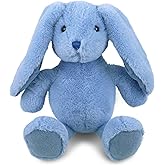 DolliBu Baby Blue Rabbit Plush - Super Soft Bunny Stuffed Animal, Adorable Realistic Stuffed Animal Bunny Toy for Boys and Girls, Cute Farm Life Plush Rabbit Gift for Baby, Kids, Adults - 8 Inches