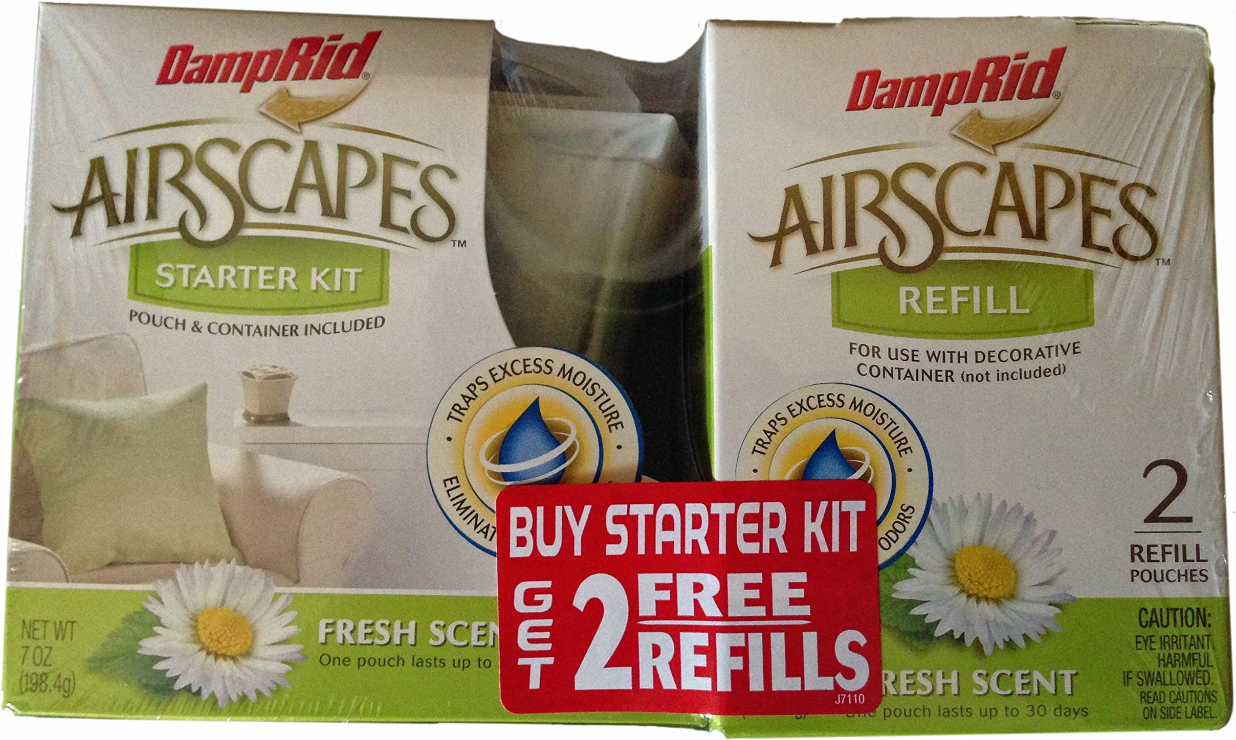 DampRid Airscapes Starter Kit With 2 Free Refills