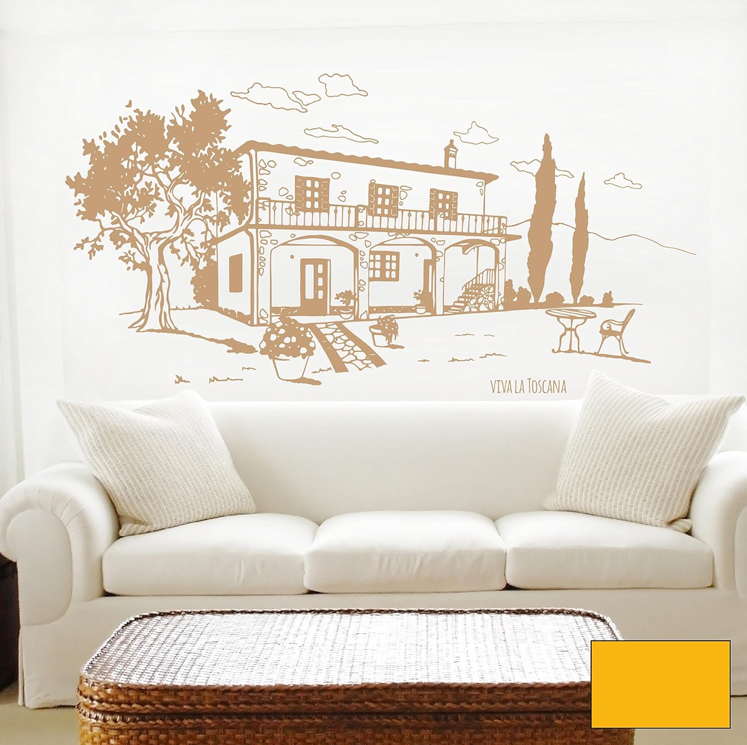 Wandtattoo Wandaufkleber Toscana Toskana Landhaus Italien M1605