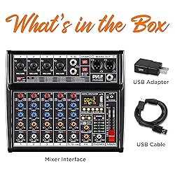 Pyle Professional Bluetooth DJ Audio Mixer