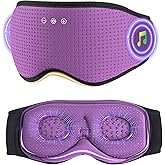 MUSICOZY Bluetooth Sleep Headphones with 3D Eye Mask for Zero Pressure | Sleep Mask With Removable 3D Eye Cups, Zero Pressure Comfort, Wireless Audio and Timer For Better Sleep Travel