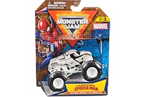 Monster Jam, Marvel Official Spider Man Monster Truck, Die-Cast Vehicle, 1:64 Scale, Super Hero Kids Toys for Boys Ages 3 and up