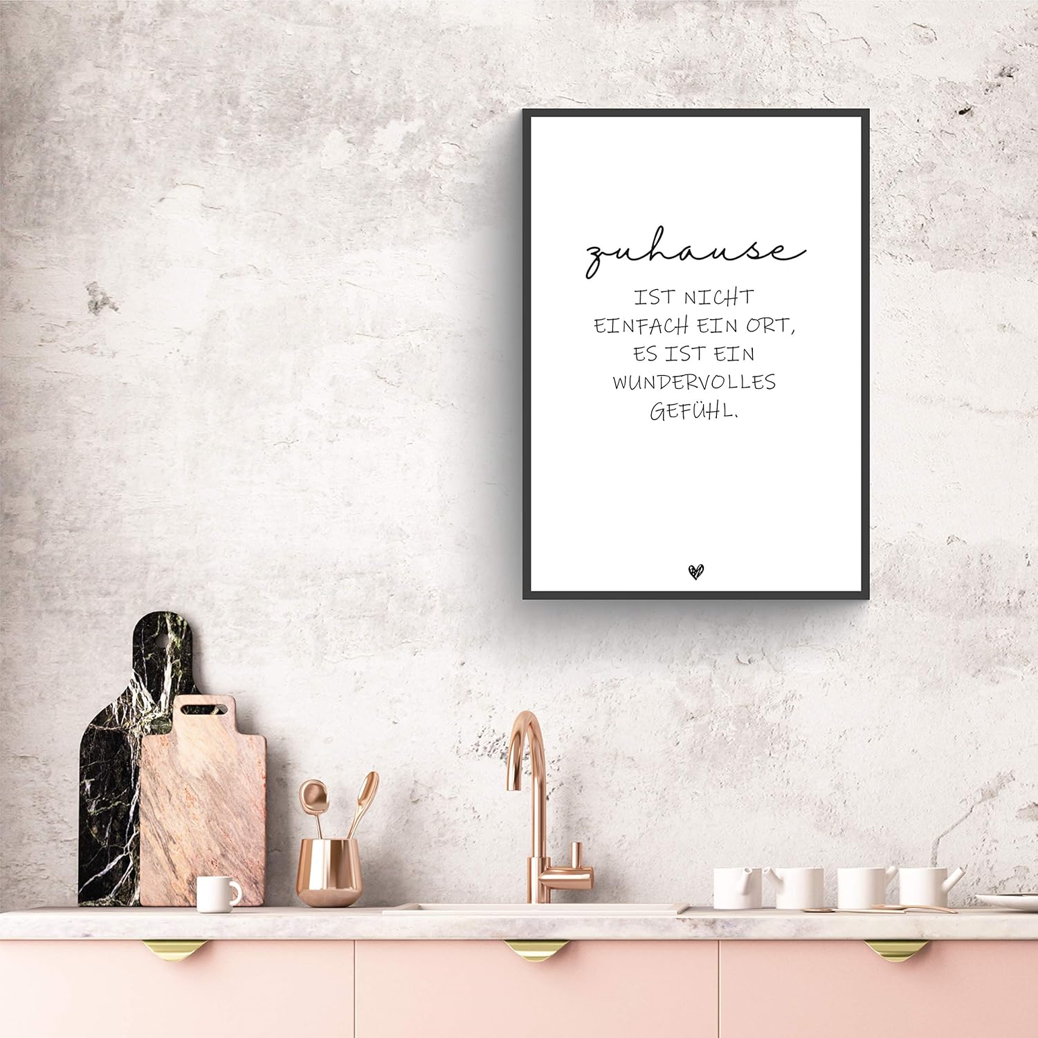 Poster & Kunstdrucke Donari® Poster Familie Spruch Set SchwarzWeiß DIN