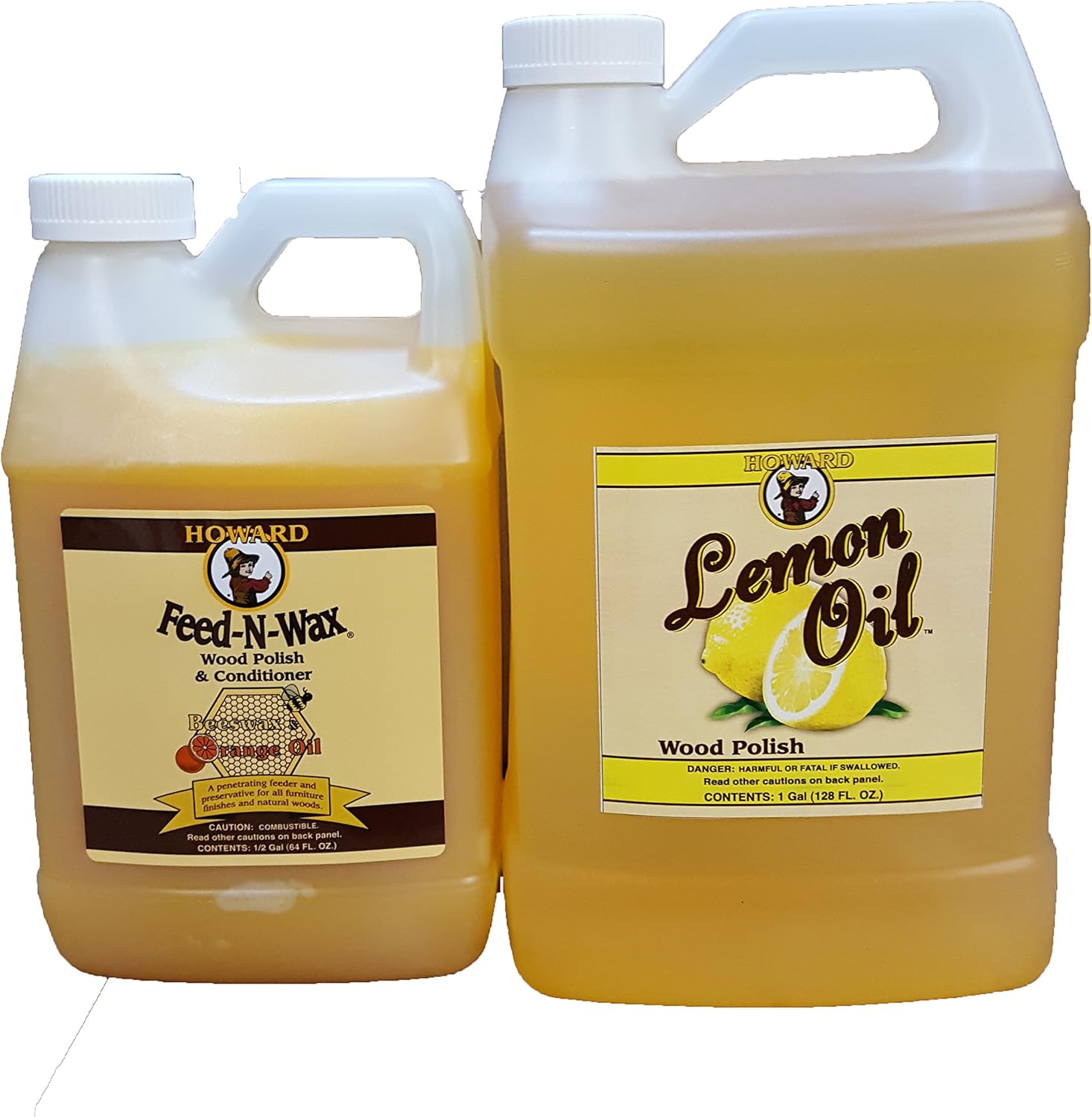 Howard FeedNWax 1/2 Gallon and Howard Lemon Oil Gallon