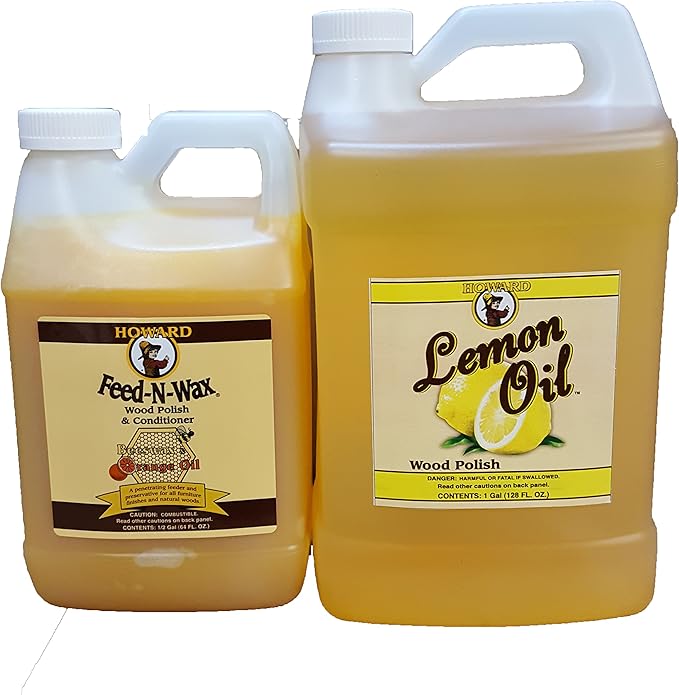 Howard FeedNWax 1/2 Gallon and Howard Lemon Oil Gallon