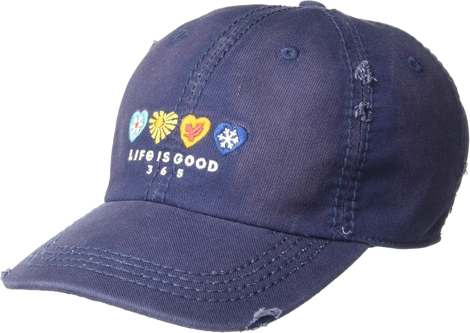 Life is Good Sunwashed Chill Cap Baseball Hat, 365 Darkest Blue, One Size Amazon.ca Clothing