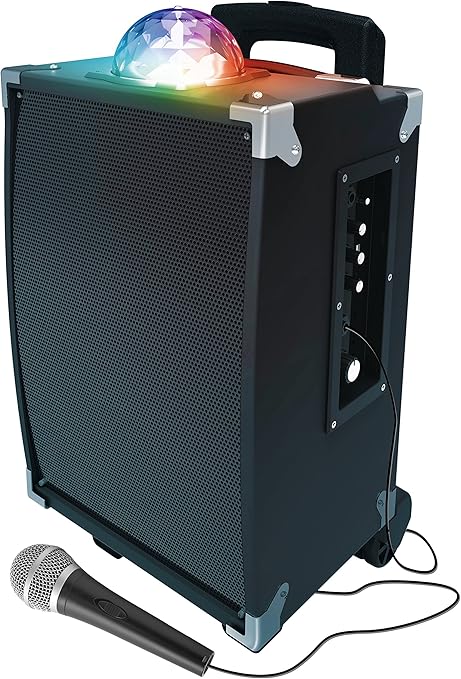sharper image party lights karaoke speaker