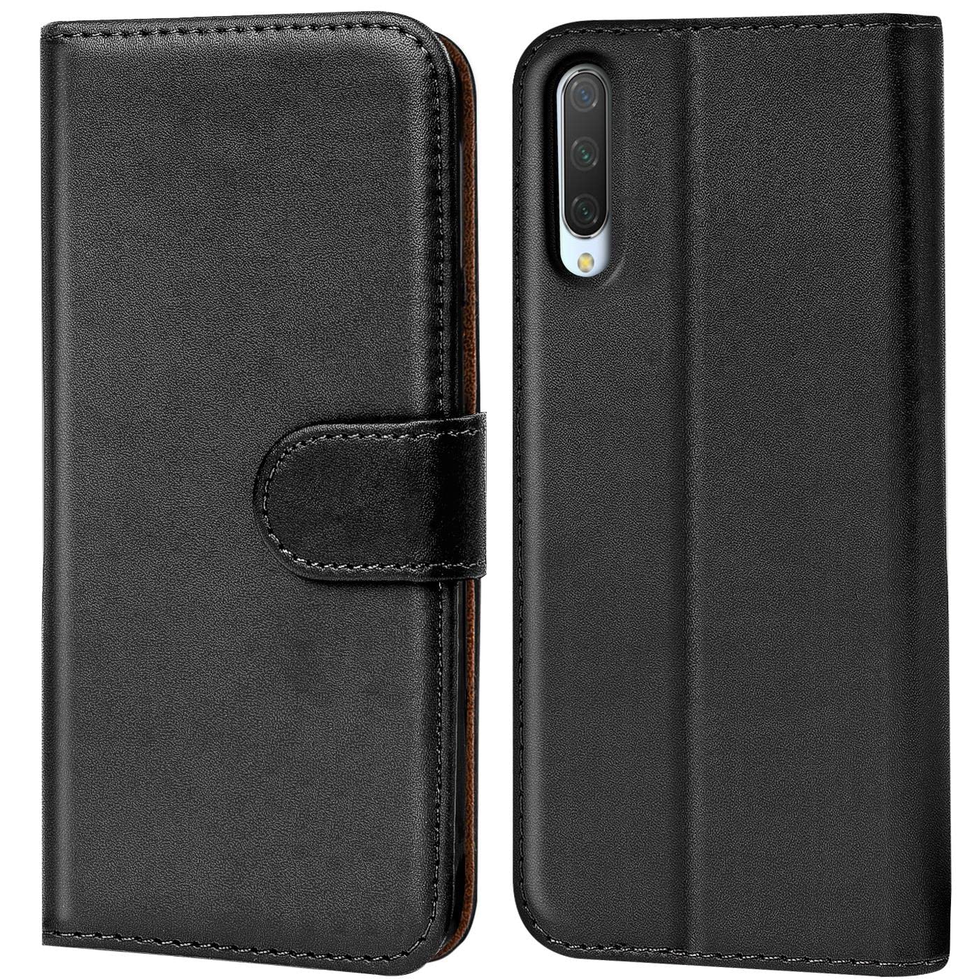 Verco Wallet Case for Xiaomi Mi A3 Book Cover with Magnetic Closure compatible with Xiaomi Mi A3 Flip Case with Card Slots Faux Leather - Black