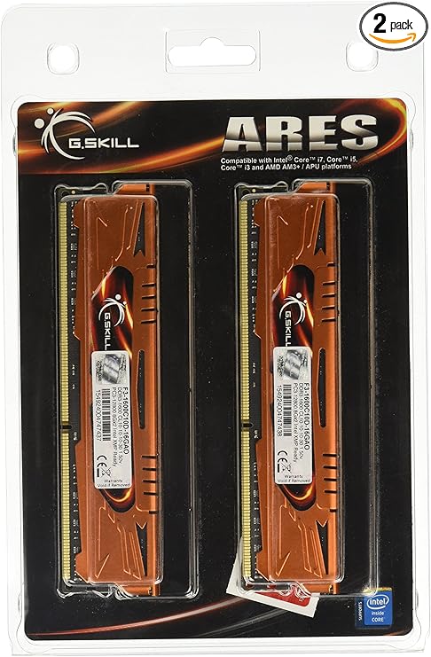 G Skill Ares Series 16gb 2 X 8gb 240 Pin Sdram Ddr3 1600 Pc3 12800 Desktop Memory F3 1600c10d 16gao At Amazon Com