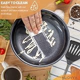 Nuovva Non-Stick Copper Cookware 5-Piece Set Induction Oven Safe with Lids view 6
