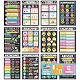 Hadley Designs Parts Of Speech Posters For Classroom - 12 Grammar Posters For Classroom Must Haves, Language Arts For Elementary & Middle School, Writing Process & ELA School, Chalk Class Decor