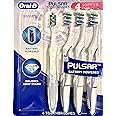 Oral B 3D White Luxe 4 Count (Pack of 1) Pulsar Battery Powered Toothbrushes