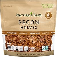 Nature's Eats Pecan Halves Natural, 24 Ounce