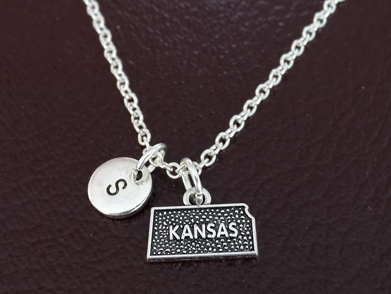 Kansas Necklace, Kansas Charm, Kansas Pendant, Kansas