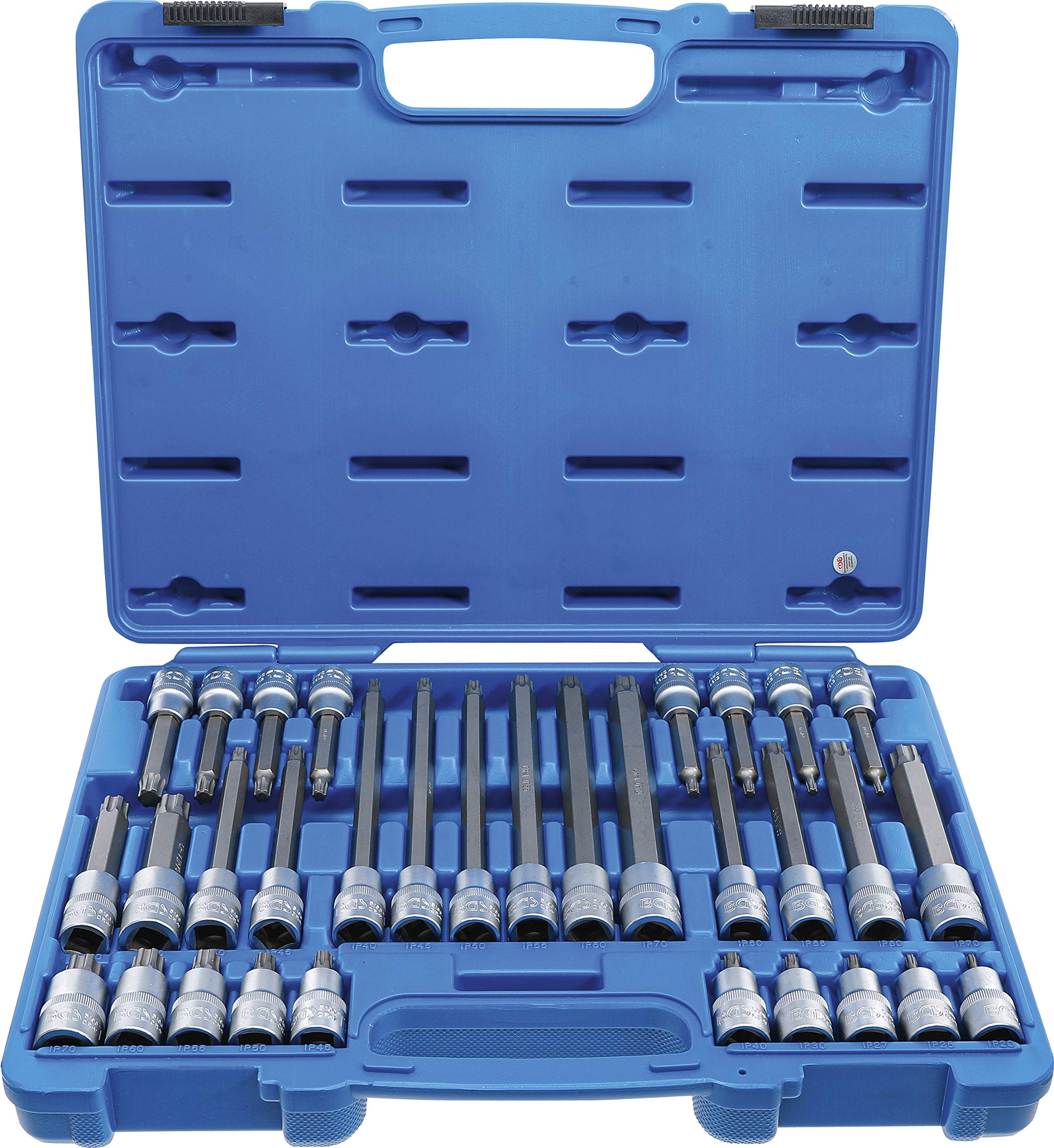 BGS 5190 | Bit Socket Set | 12.5 mm (1/2") Drive | TP-Star (for Torx Plus) TP20 - TP70 | 32 pcs.