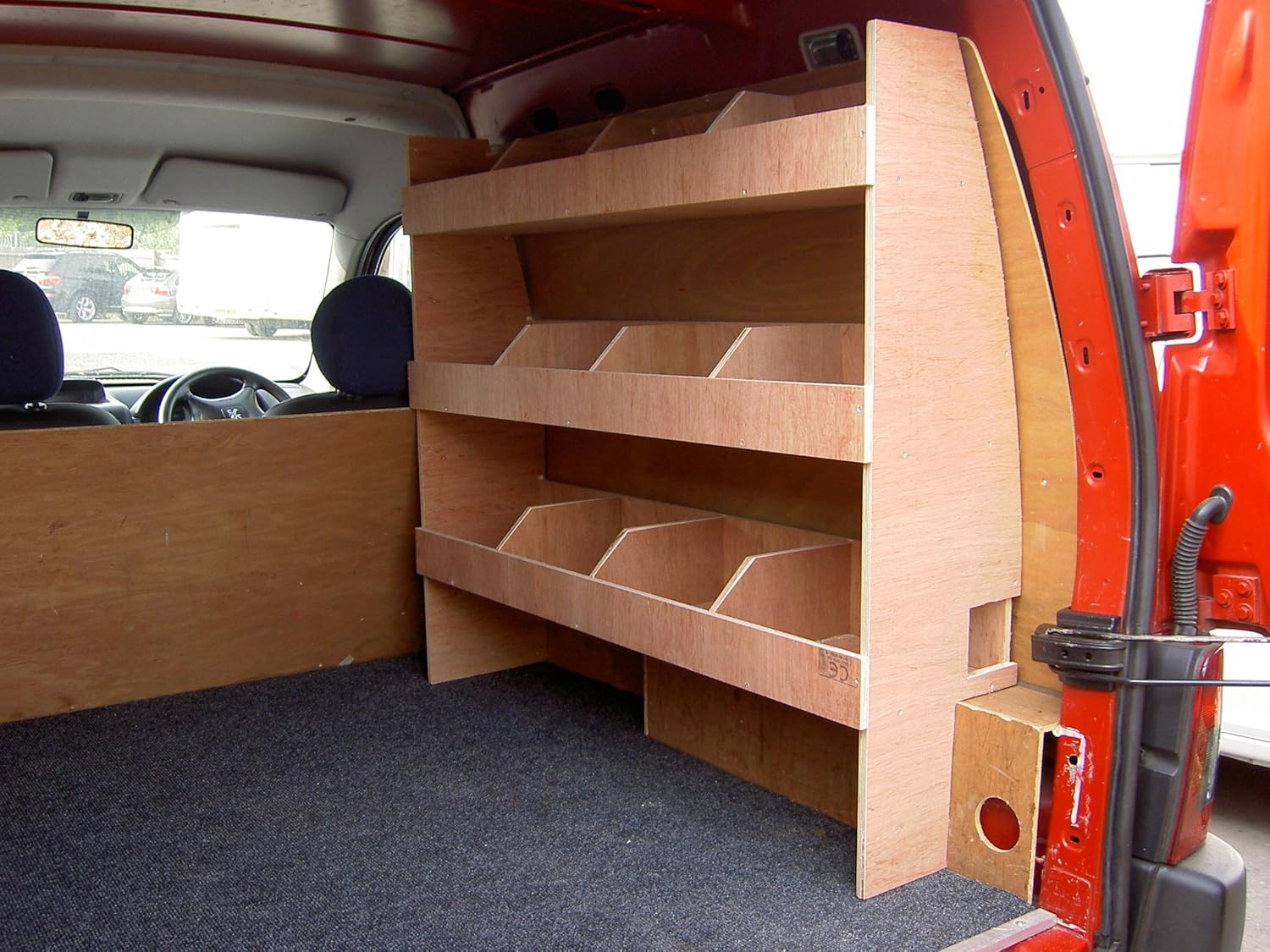 Peugeot Partner Origin 12 compartment Racking Amazon.co.uk Car