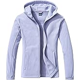 GIMECEN Women's Soft Polar Fleece Jacket Full Zip Hoodies Long Sleeve Sweatshirts Casual Hooded Outerwear