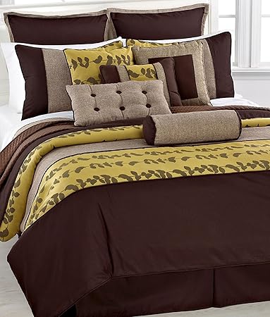 Amazon Com Fashion Street 11 Piece Khloe Comforter Set