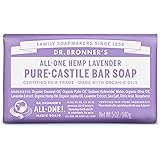 Dr. Bronner's Magic Soaps Pure-Castile Soap, All-One Hemp Lavender, 5-Ounce Bars (Pack of 6)