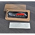 Laguiole En Aubrac Sommelier Waiter's Corkscrew, Juma Orange Handle, Wine Opener With Foil Cutter & Bottle Opener