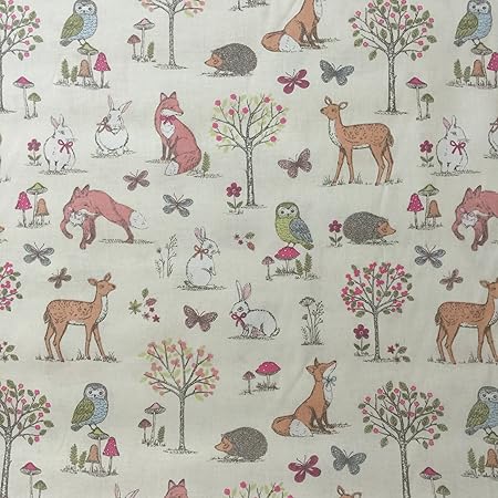 Animal Cream 100 Lifestyle Cotton Print Woodlands Collection Boys