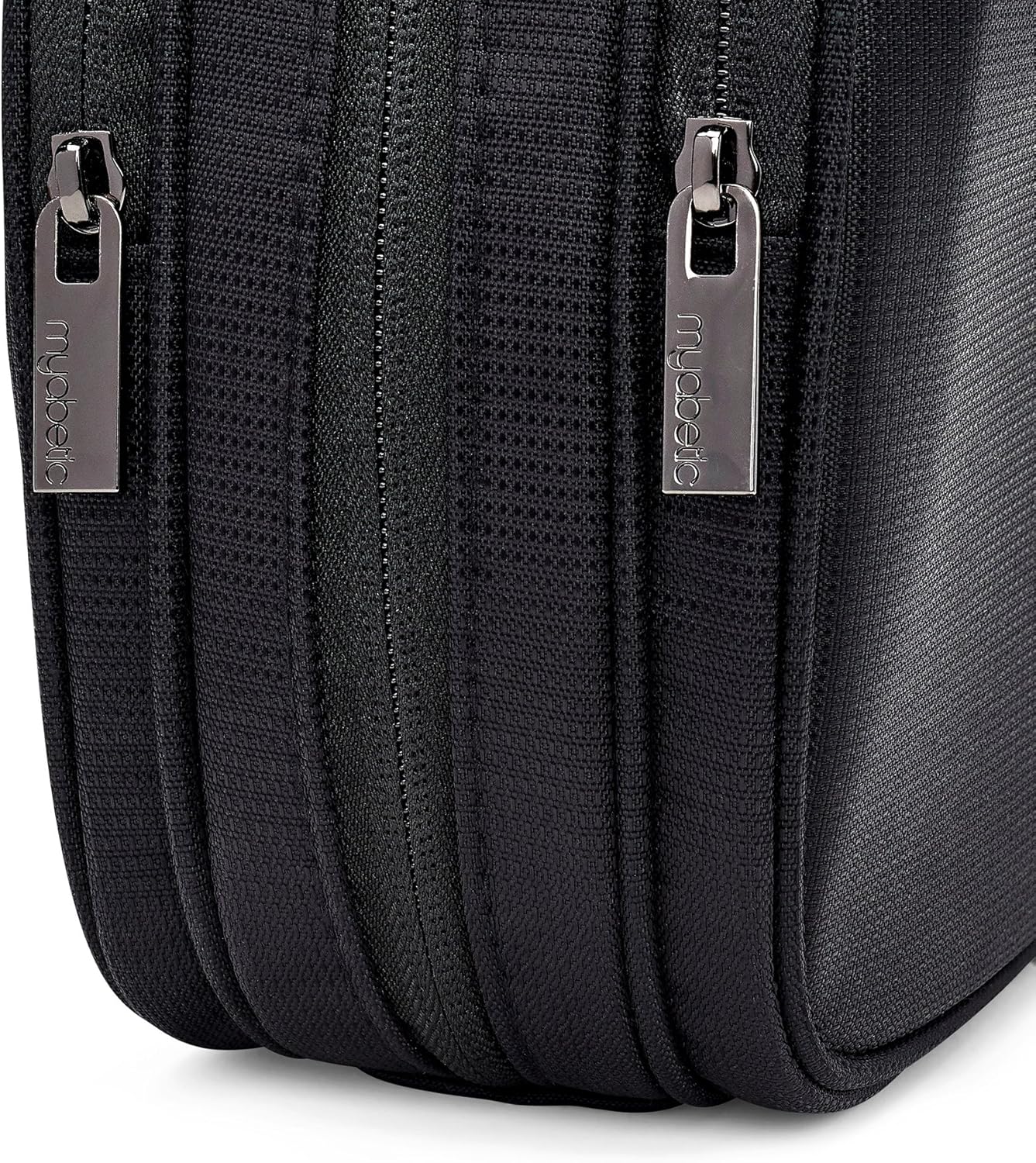 Myabetic Thompson Diabetes Travel Case for Glucose Monitoring Tools, Insulin Pens, Syringes, Etc Includes Insulation Lining - High Quality Materials (Black Nylon): Health & Personal Care