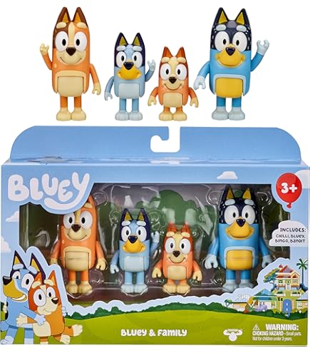 Bluey's Ultimate Play & Go Set, 14 Piece Playset with Play Area