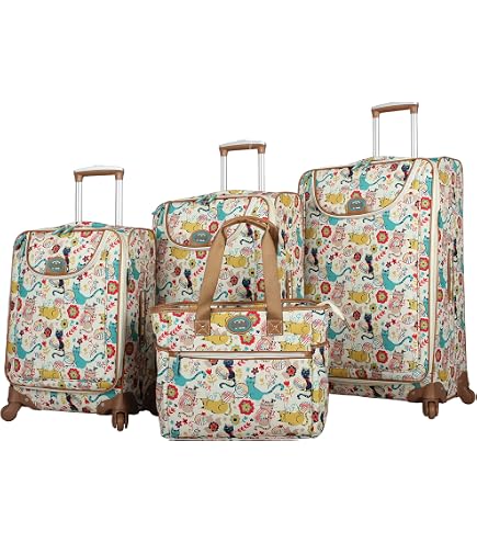 Amazon.com: Lily Bloom Luggage Set 4 Piece Suitcase Collection