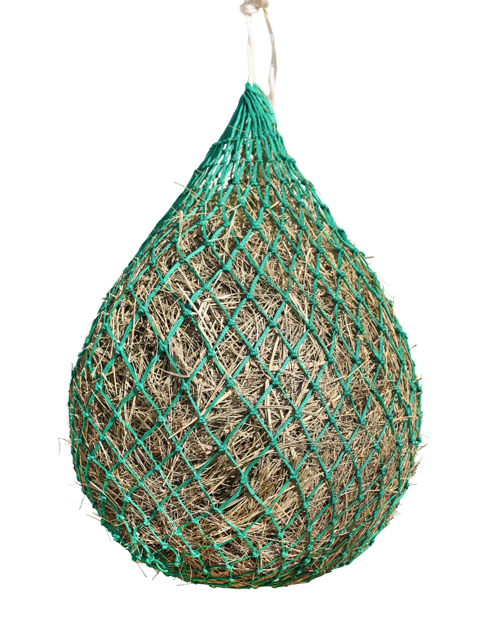 Harrison Howard Slow Feed Hay Net for Horses with 2"x2" Mesh Holes Goat Feeder Grass Green