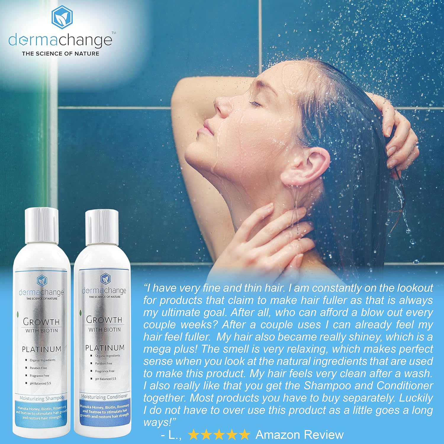 Platinum Hair Growth Moisturizing Conditioner - With Argan Oil, Biotin & Tea Tree Extract - Supports Hair Regrowth - Hair Loss Treatments (16 oz) - Made in USA: Beauty