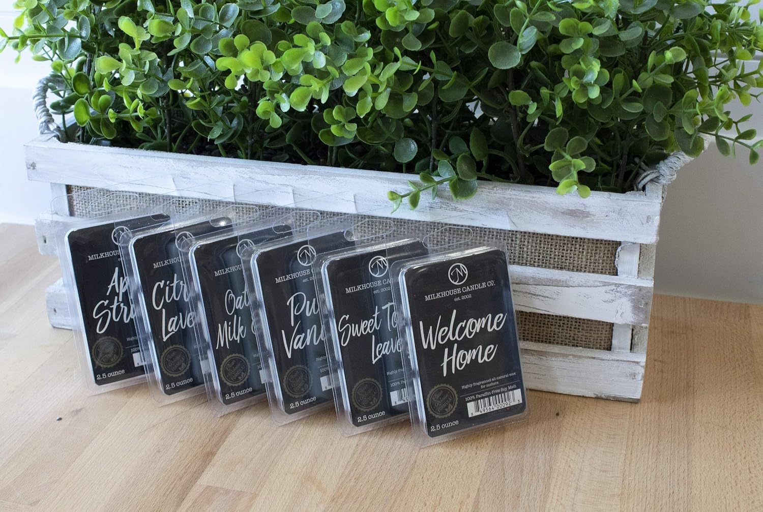 Milkhouse Candles Variety Fragrance Melts - Apple Strudel, Citrus & Lavender, Oatmeal, Milk & Honey, Pure Vanilla, Sweet Tobacco Leaves, Welcome Home, 6 Pack: Home & Kitchen