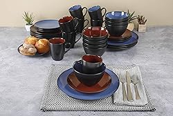 Gibson Soho Lounge Round Reactive Glaze Stoneware
