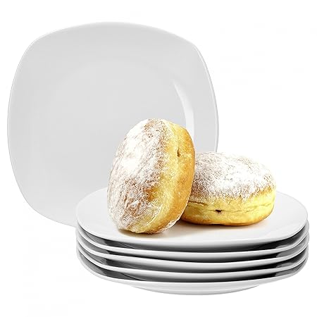 VAN WELL - Juego de 6 Platos de Postre de Lilli, 190 x 190 mm ...