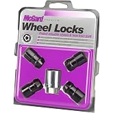 McGard 24038 Black Cone Seat Wheel Locks (1/2"-20 Thread Size) - Set of 4, 4 Locks / 1 Key