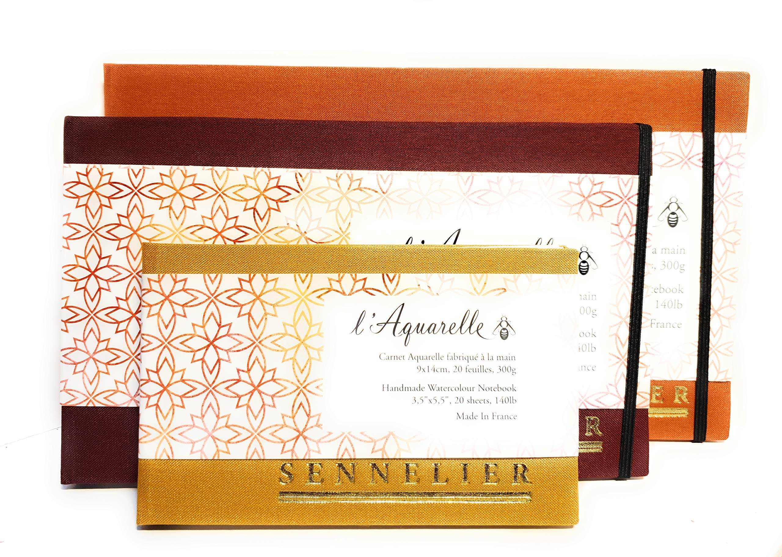 Sennelier Watercolor Pad Handmade Carnet Aquarelle fabriqué á la Main, Handmade Watercolour Notebook