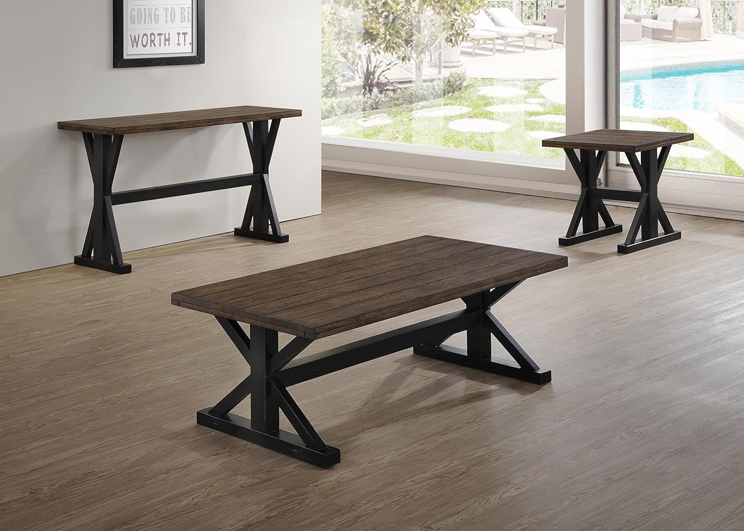 Amazon Com Simmons Upholstery Rectangular Sofa Table In