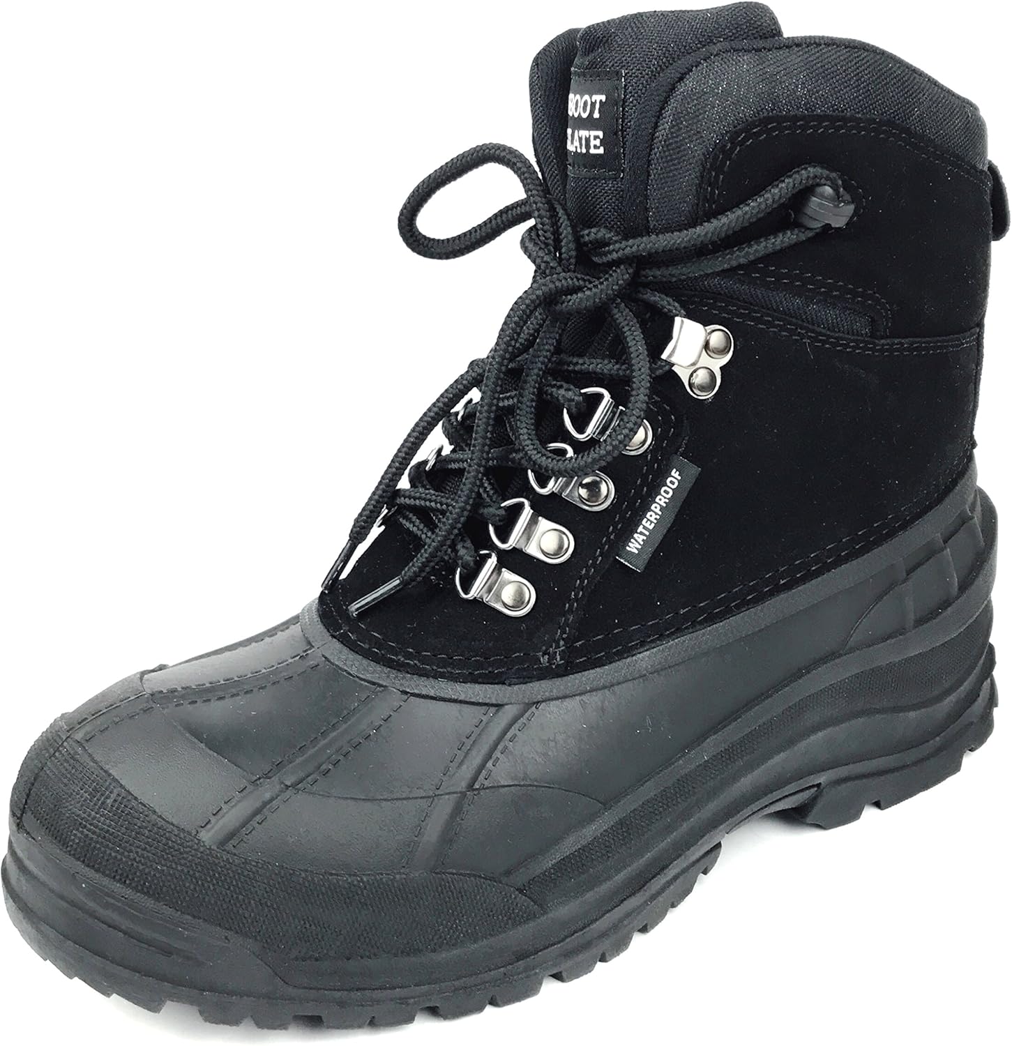 labo leather waterproof winter duck snow boots